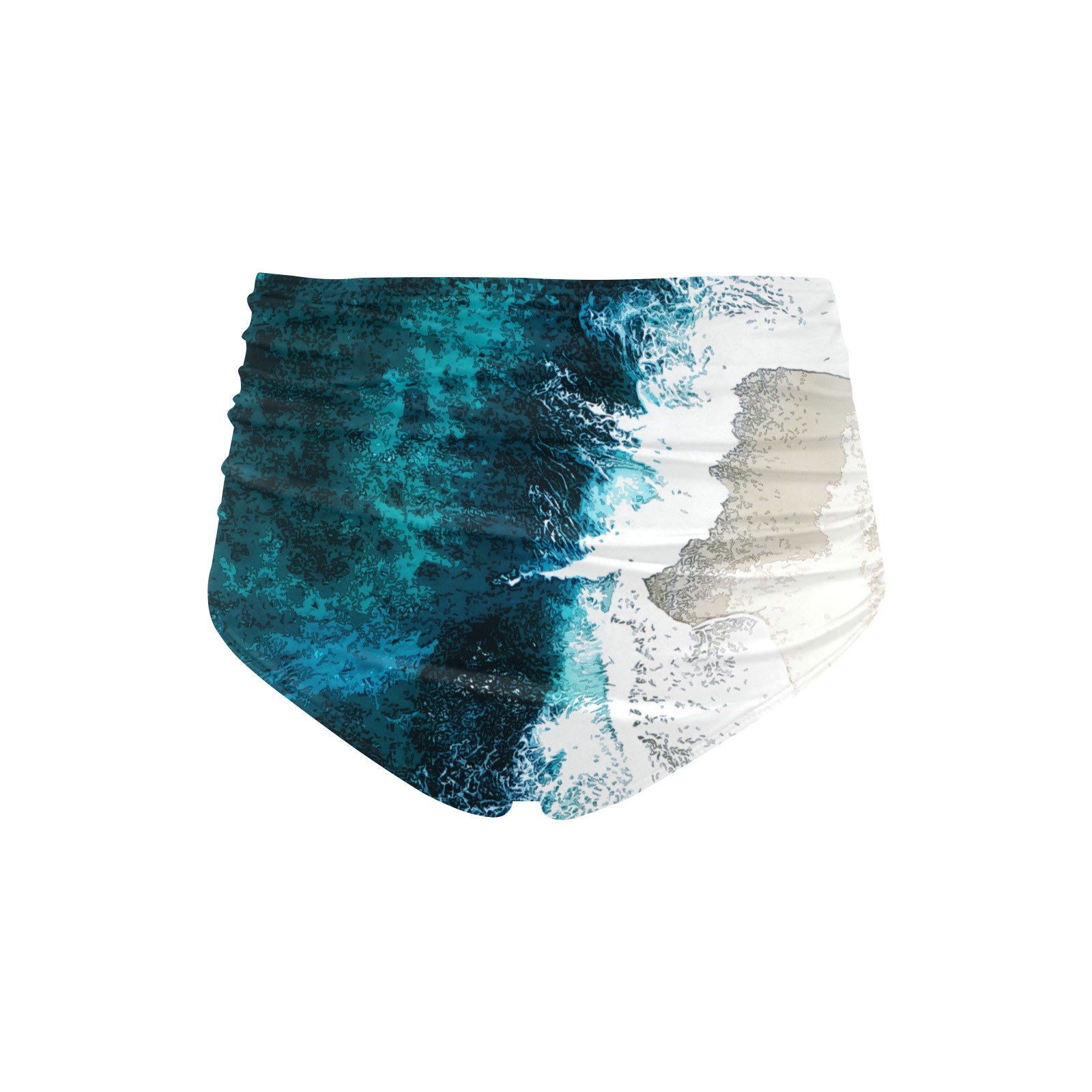 Ocean And Beach High Waisted Bikini Bottom Model S Id D