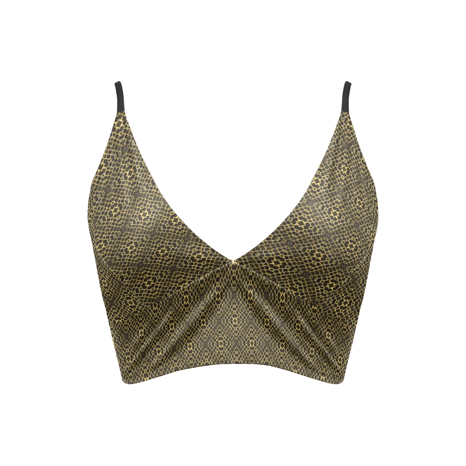 Geometry Crop Bikini Top Model S ID D