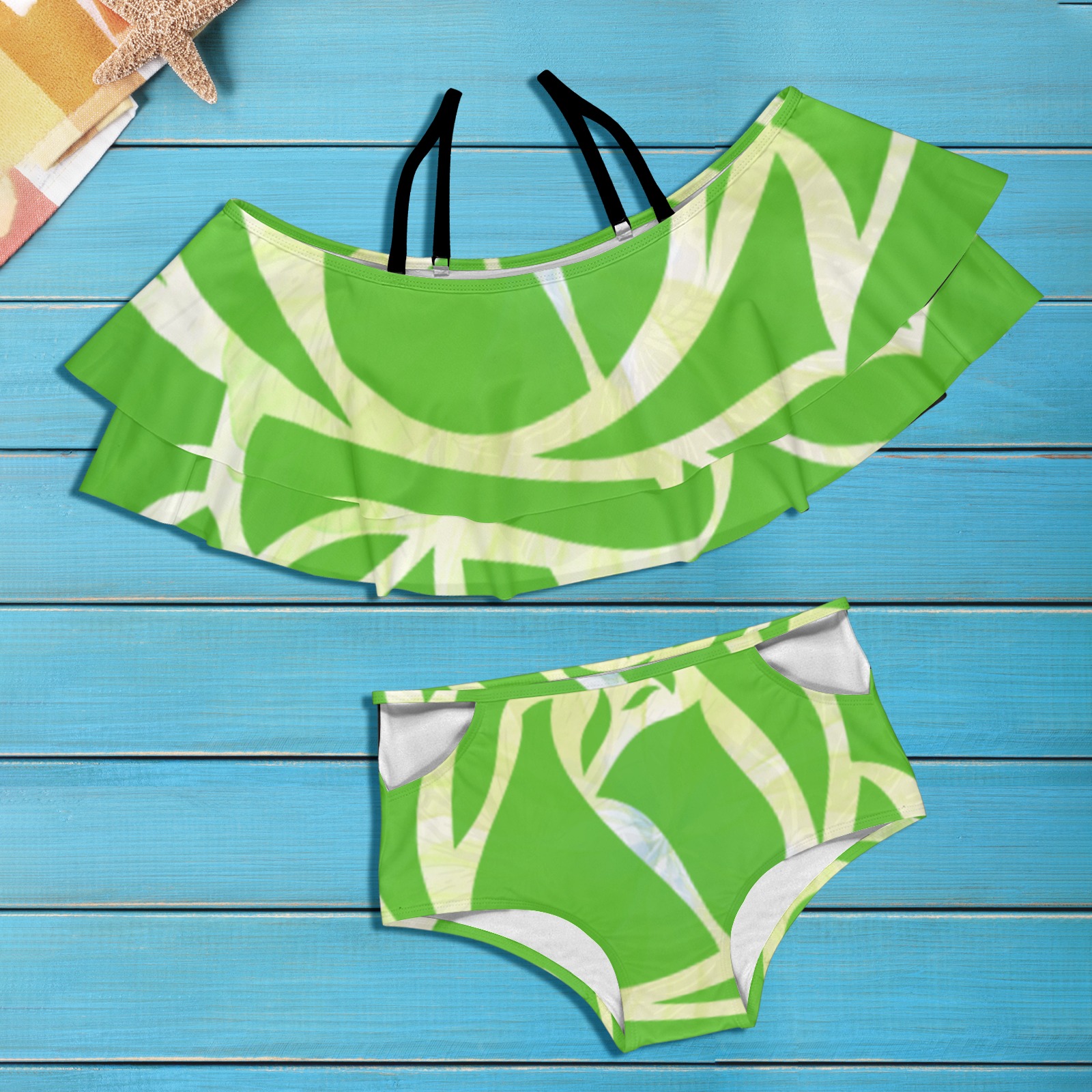 Swimsuit Set For Her Women S Ruffle Off Shoulder Bikini Swimsuit Model