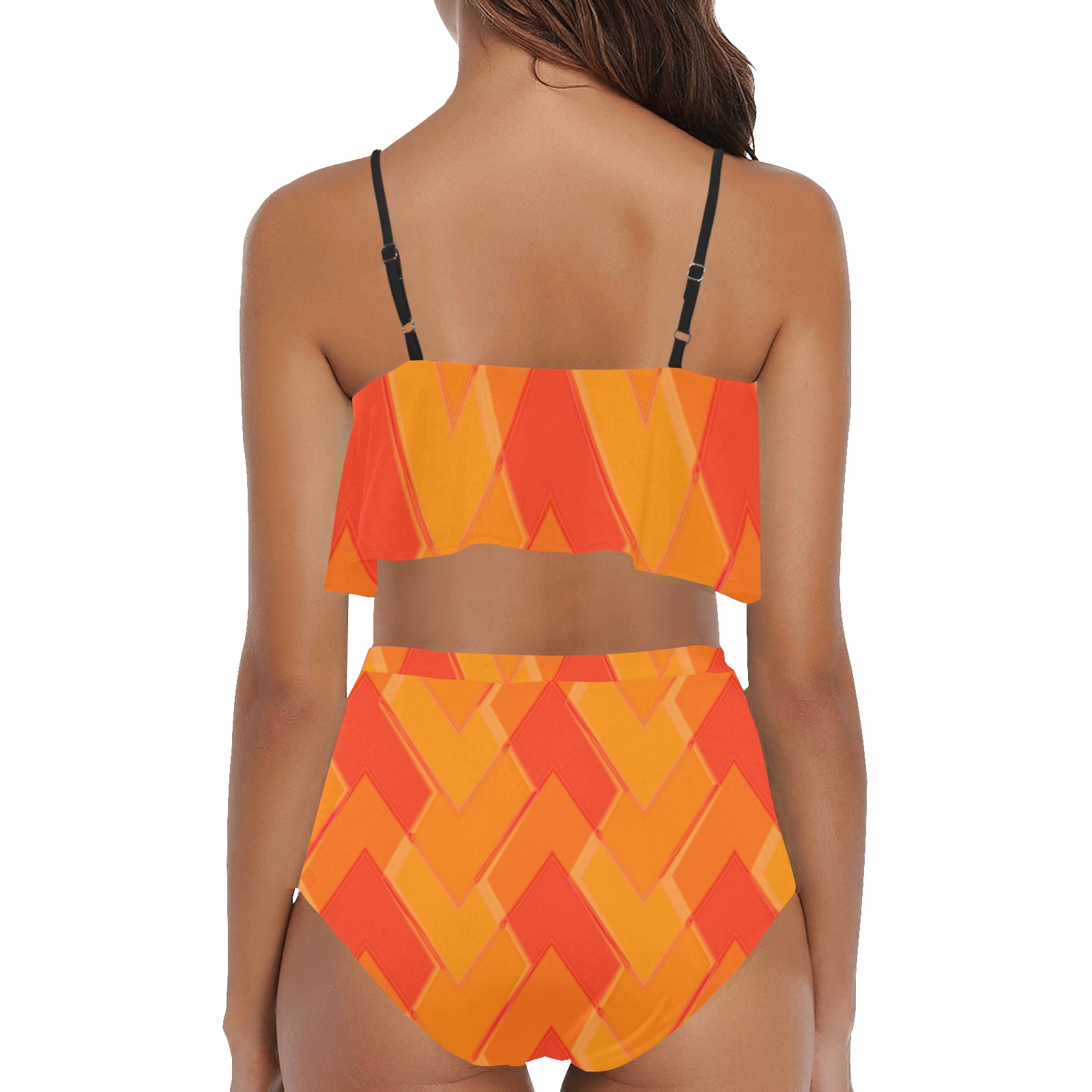 Velma Inspired High Waisted Ruffle Bikini Set Model S13 ID D6197633
