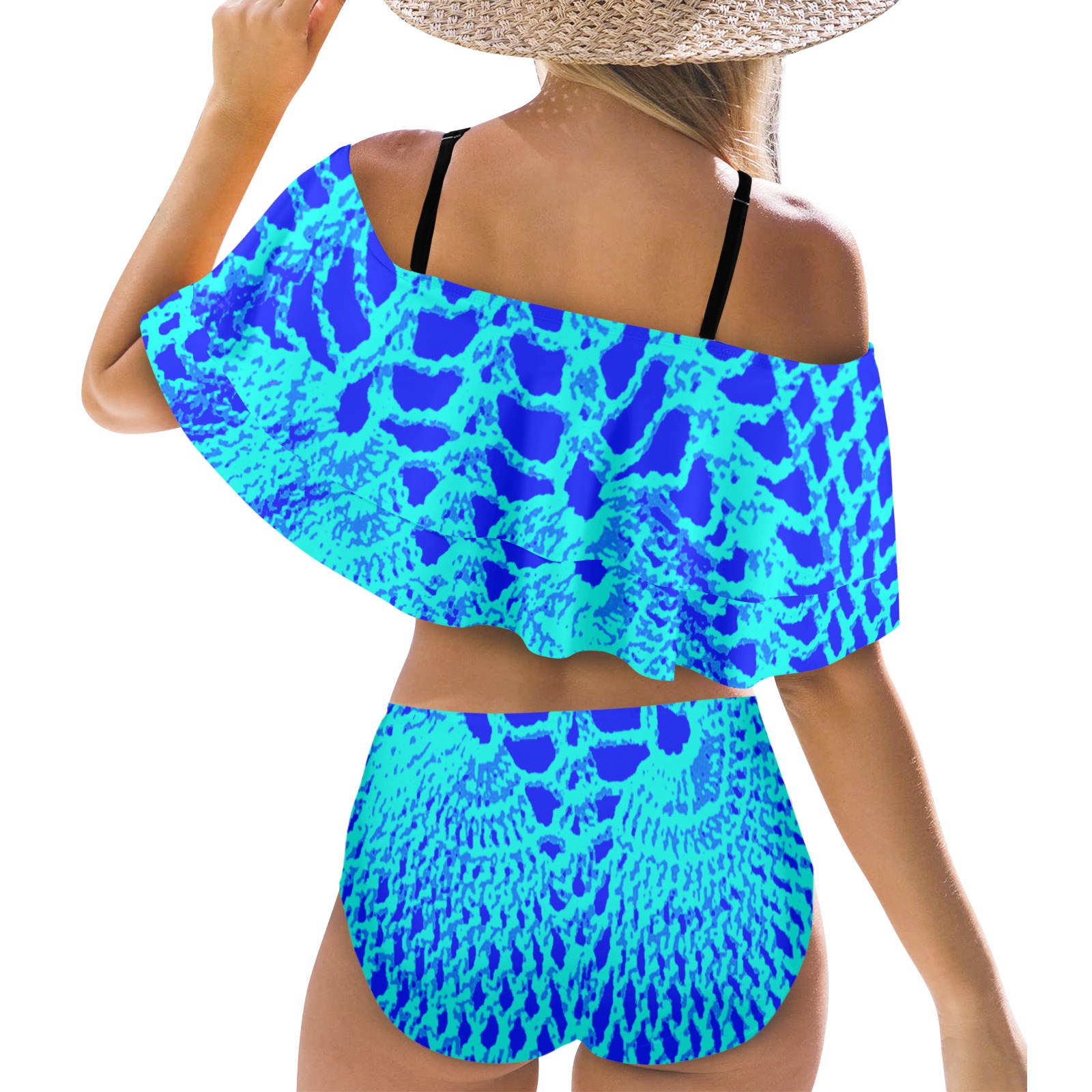 Bikini Set For Her Women S Ruffle Off Shoulder Bikini Swimsuit Model