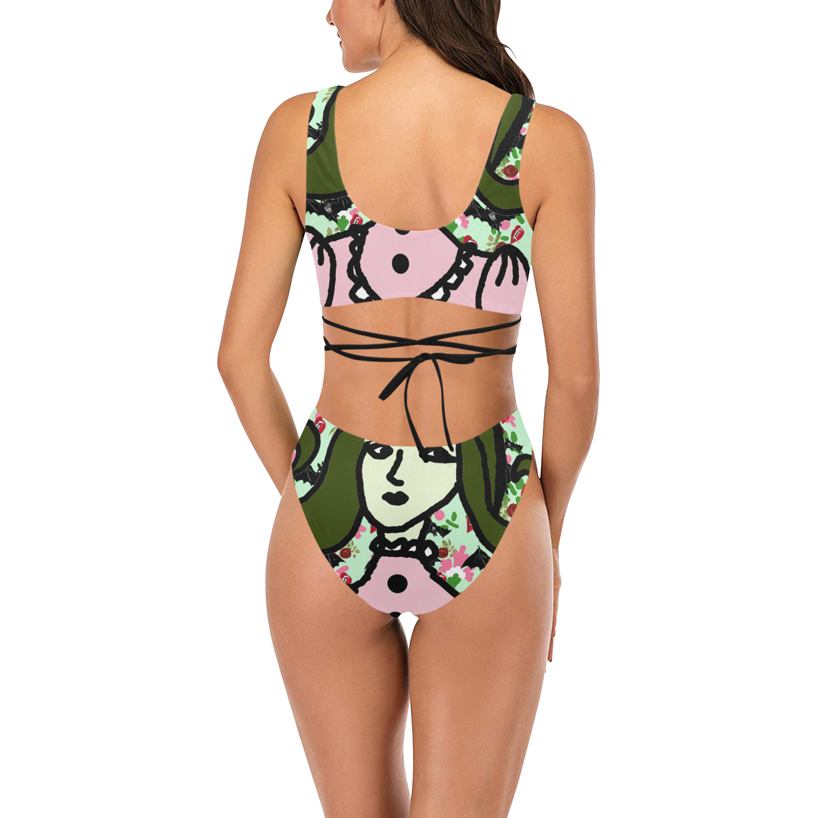 Wicked Witch Wall Cross String Bikini Set Model S29 ID D5998099