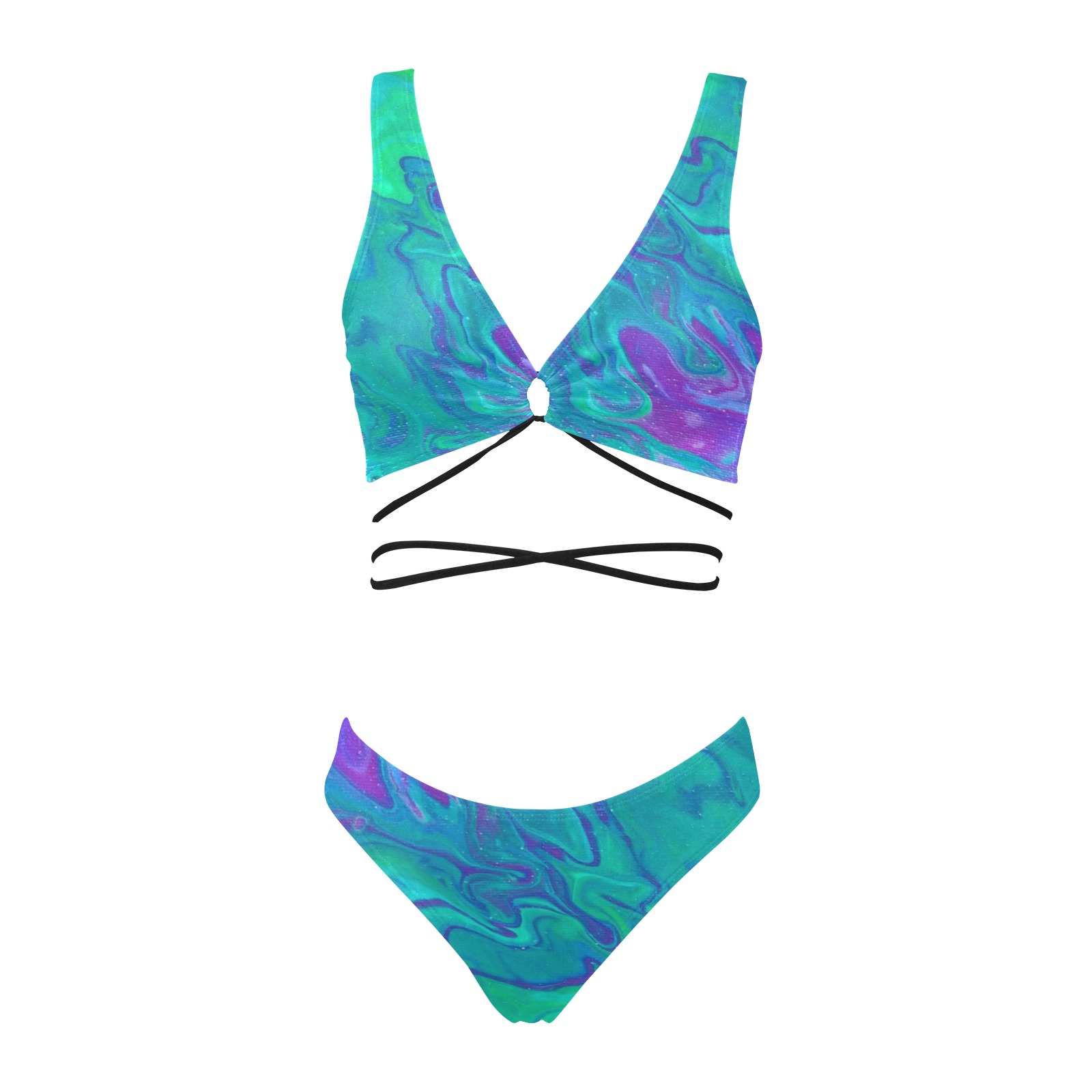 Love Drip Bikini Cross String Bikini Set Model S ID D