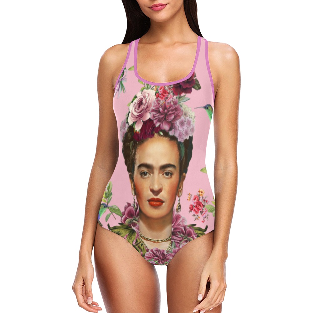 Frida Kahlo Refinement Sherbert Vest One Piece Swimsuit Model S