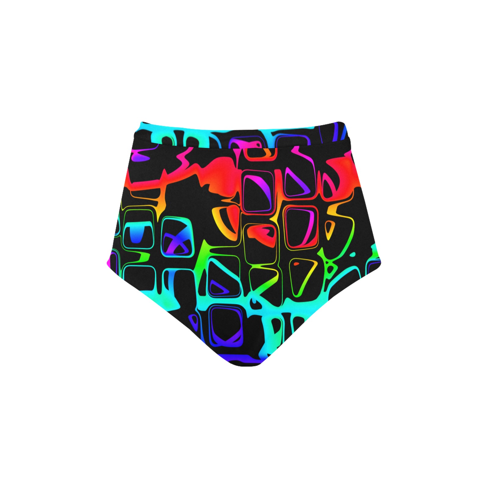 Neon High Waisted Bikini Bottom Model S Id D