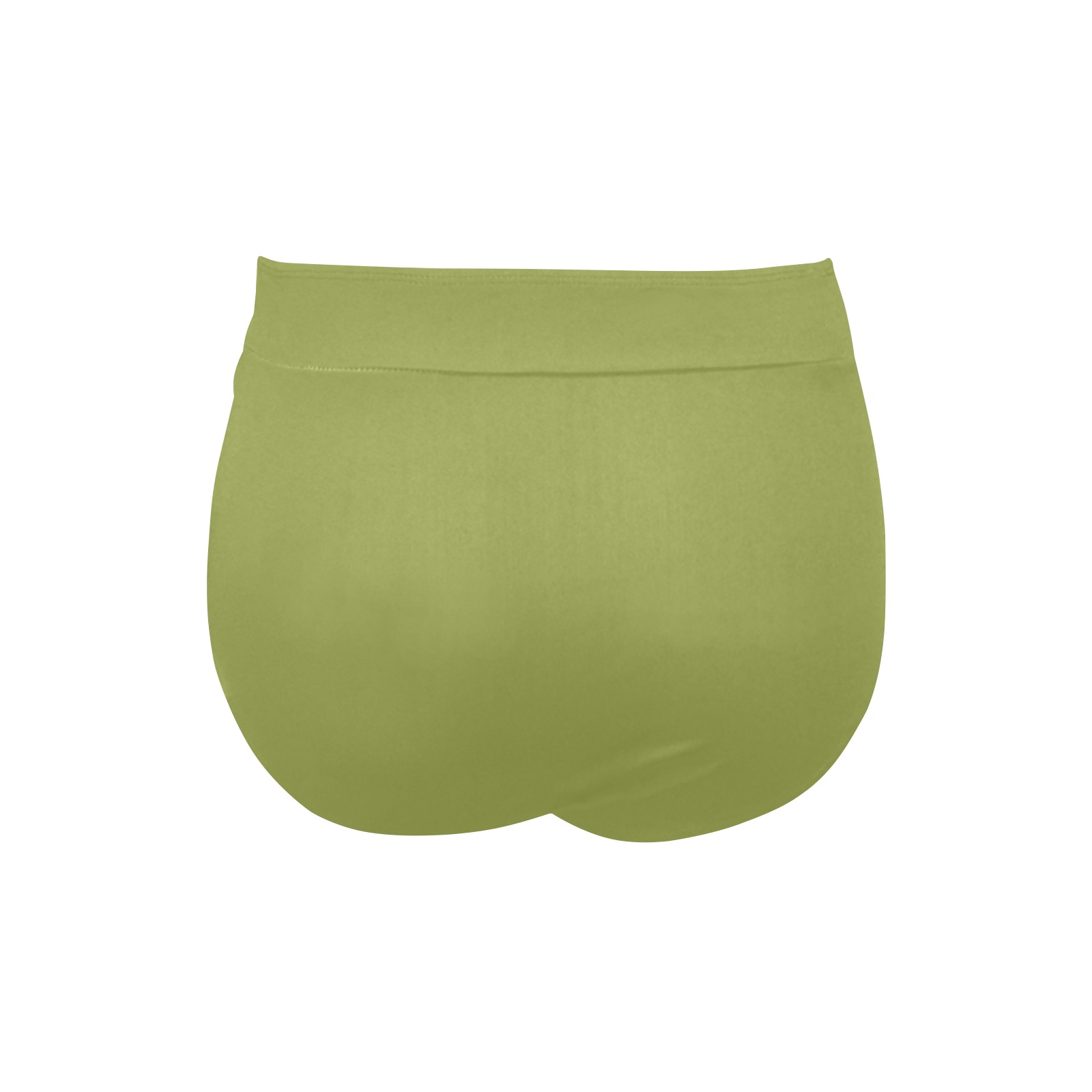 Solid Colors Olive High Waisted Bikini Bottom Model S Id D