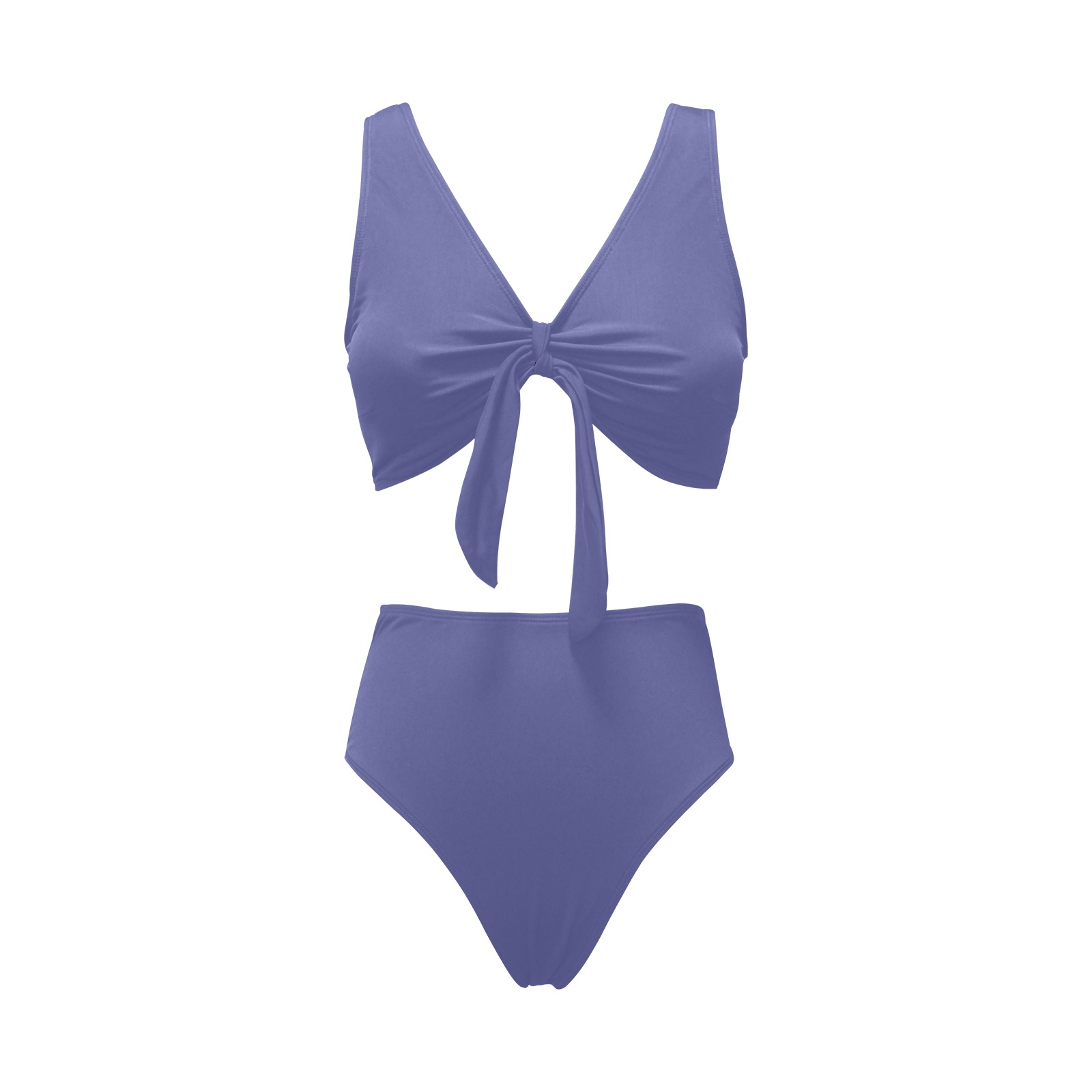 Very Peri Chest Bowknot Bikini Swimsuit Model S33 ID D6233335