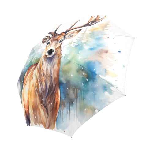 Christmas Deer v1 Auto-Foldable Umbrella (Model U04)