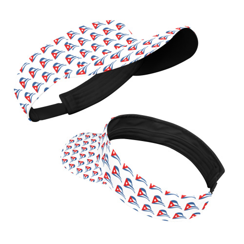 Flapping Cuban Flags All Over Print Sports Visor