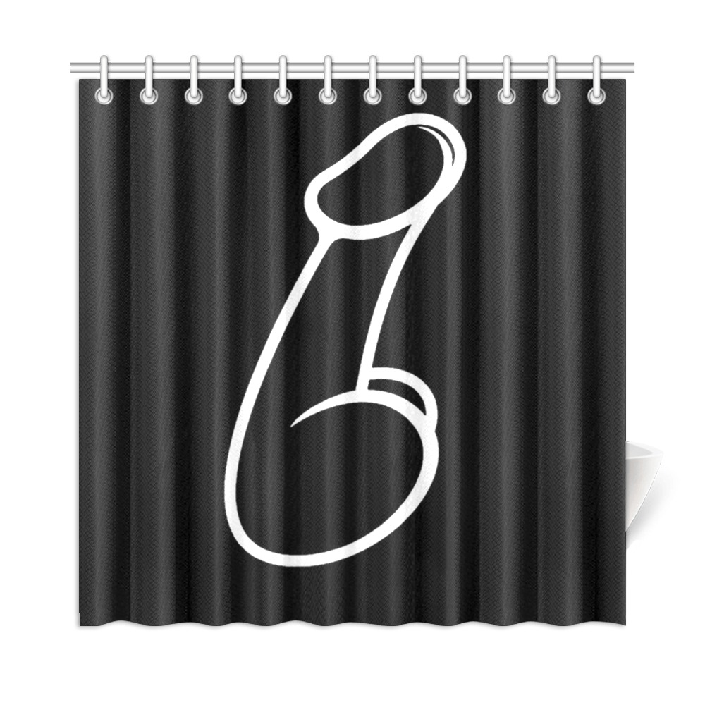 Dick by Fetishworld Shower Curtain 72"x72"