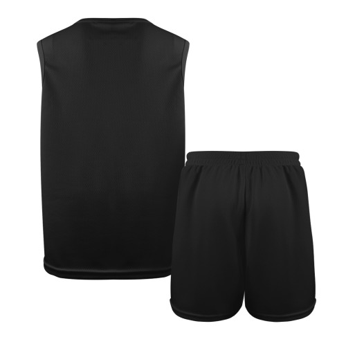 All Black gym set Big Boys' Basketball Uniform