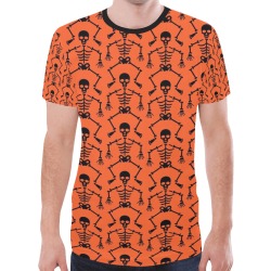 Skeletons New All Over Print T-shirt for Men (Model T45)