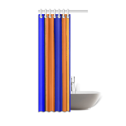 Abstract Blue And Orange 930 Shower Curtain 36"x72"