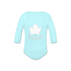 Baby Canada Souvenir Baby Powder Organic Long Sleeve One Piece (Model T27)