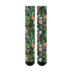 Tropical plants nature G Over-The-Calf Socks