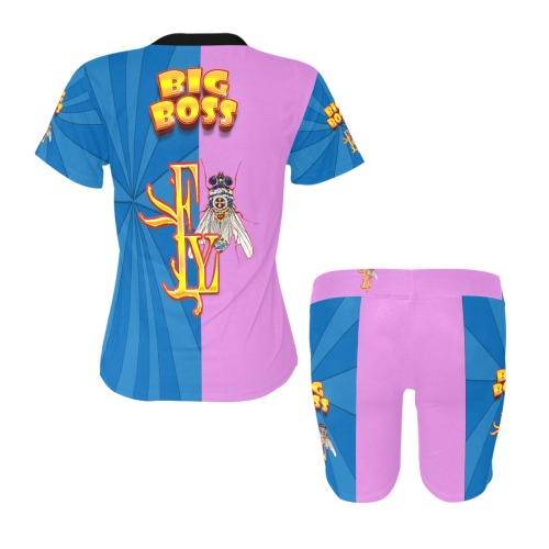 Big Boss Collectable Fly Women's Short Yoga Set
