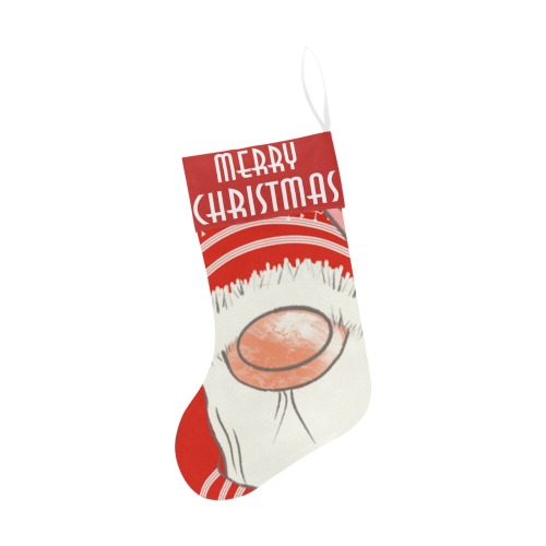 Gnome Stocking with cuff Christmas Stocking