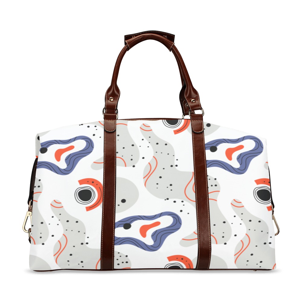 Elegant Abstract Mid Century Pattern Classic Travel Bag (Model 1643) Remake