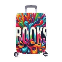OIGPortia Bahama Books Print Luggage Cover/Medium 22"-25"