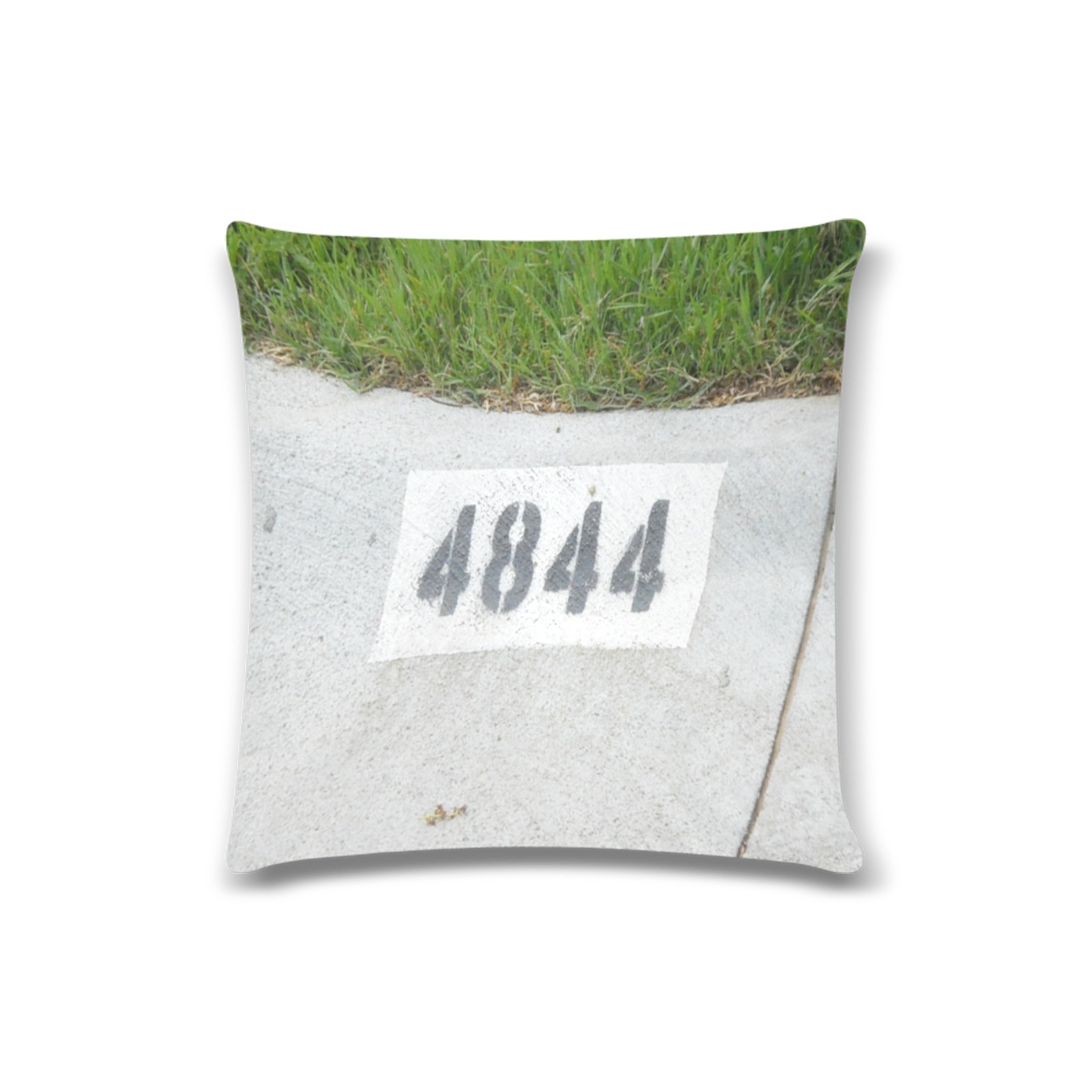 Street Number 4844 Custom Zippered Pillow Case 16"x16"(Twin Sides)