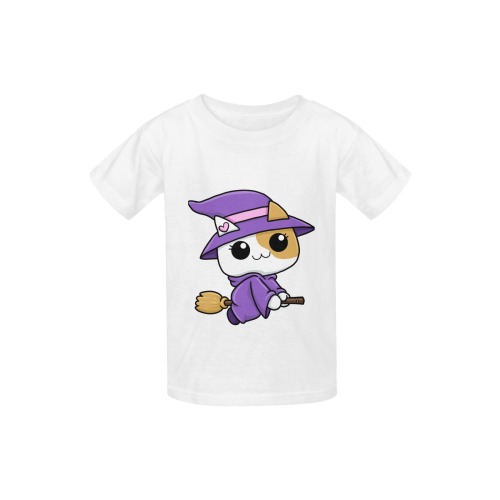 Cute cat halloween Kid's  Classic T-shirt (Model T22)