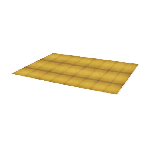 yellow squares Area Rug 9'6''x3'3''