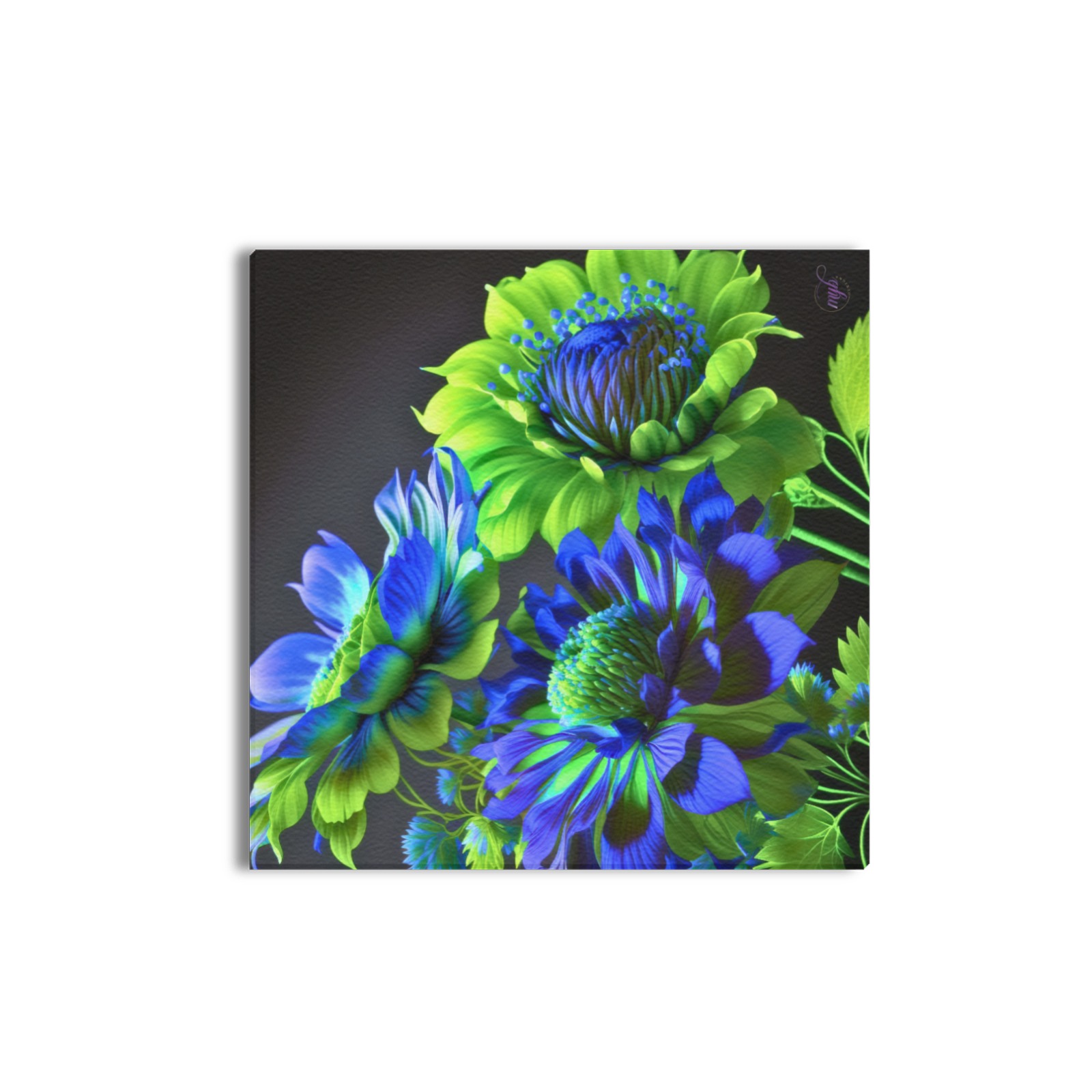 April Showers bring May Flowers Upgraded Canvas Print 16"x16"