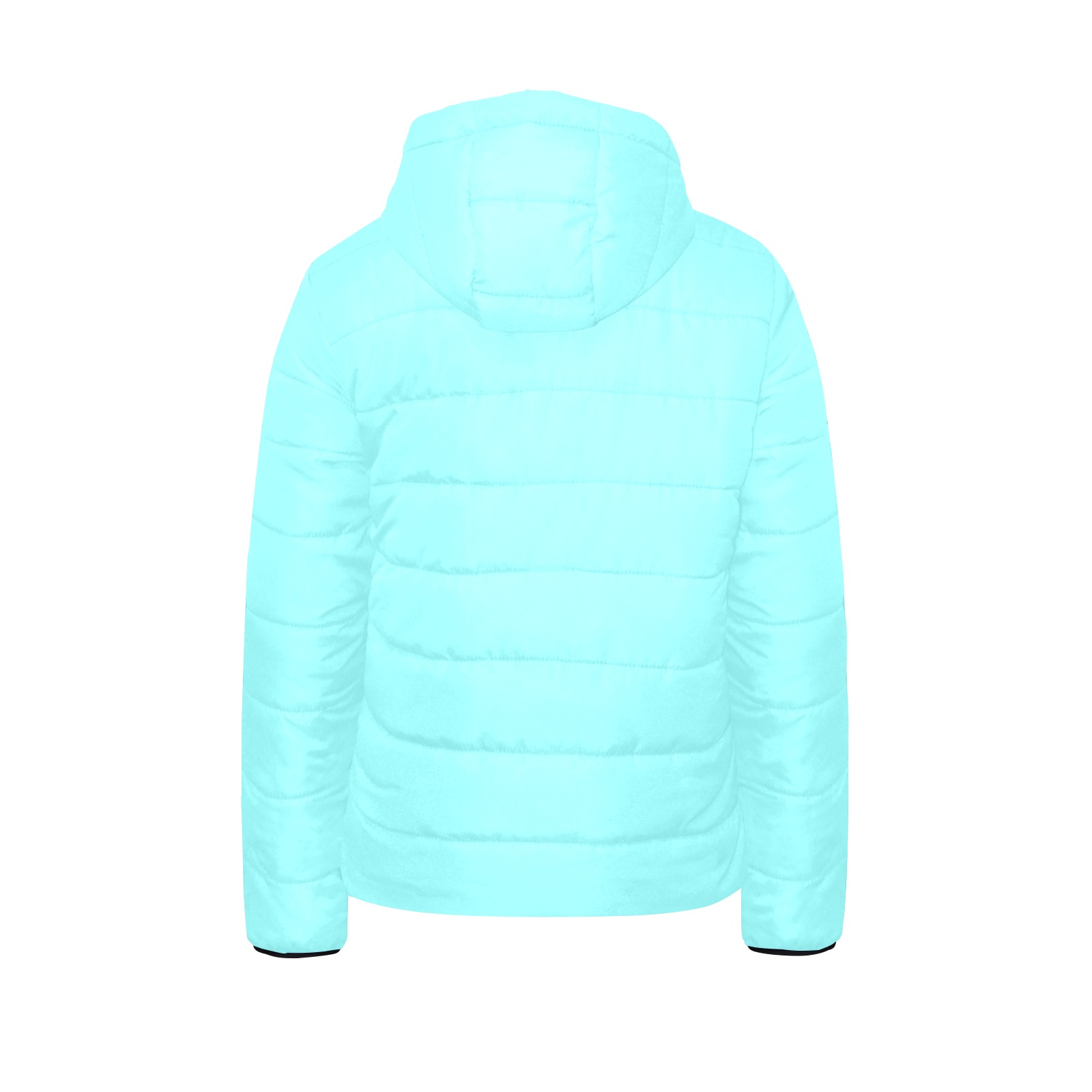 color ice blue Kids' Padded Hooded Jacket (Model H45)