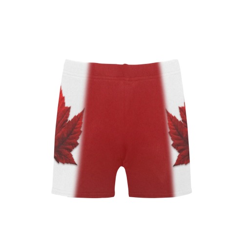 Kid's Canada Flag Swim Shorts Big Boys' Swimming Trunks (Model L57)