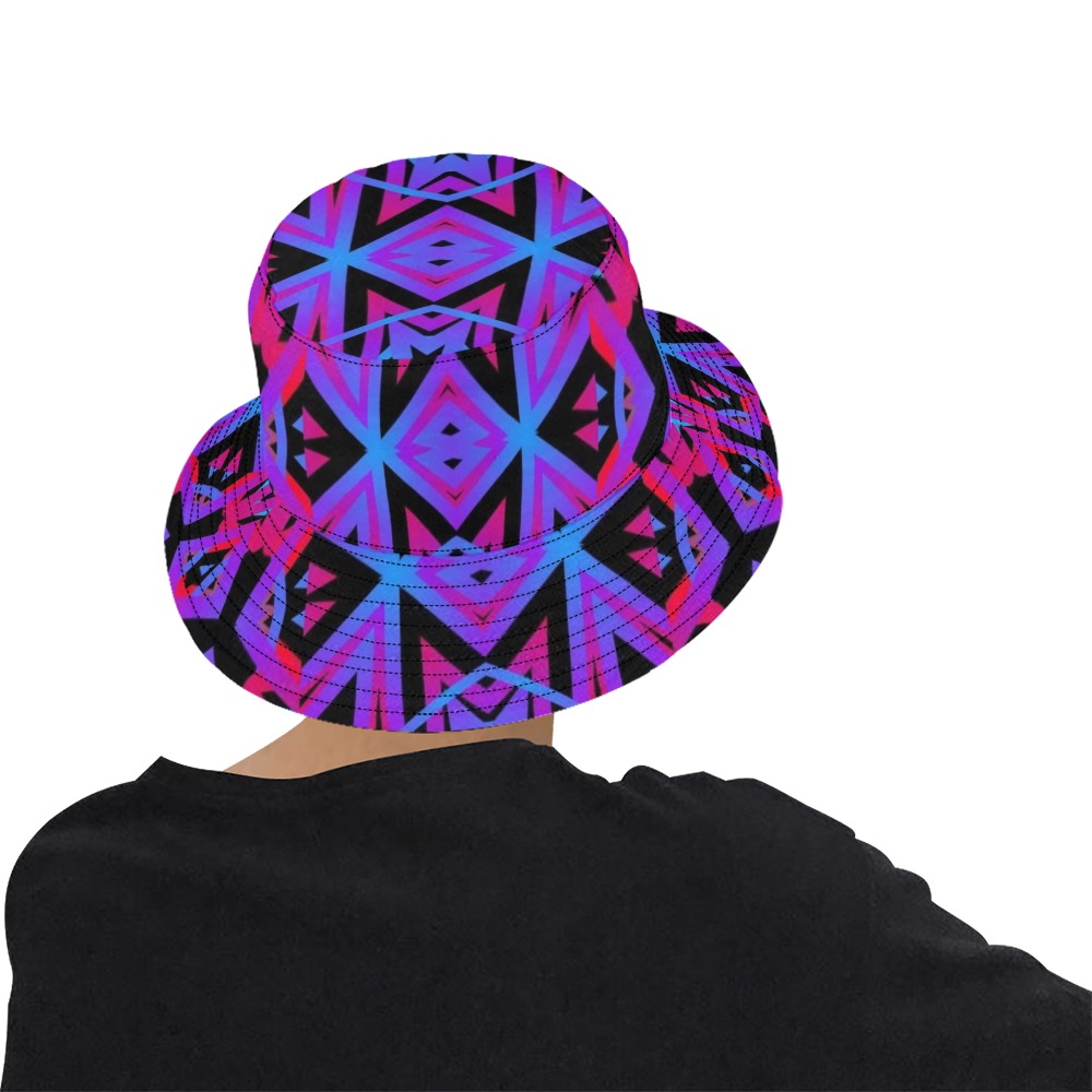 Fractoberry Fractal Pattern 000186BHM All Over Print Bucket Hat for Men