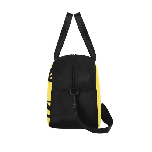 Bright Yellow Spyder Small Travel Bag Fitness Handbag (Model 1671)