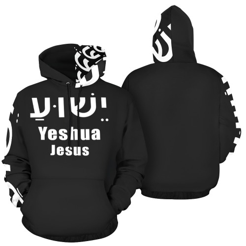 Yeshua Left Arm Print Hoodie Men All Over Print Hoodie for Men (USA Size) (Model H13)