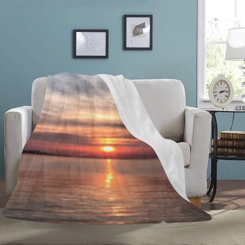 Pink Amber Sunset Collection Ultra-Soft Micro Fleece Blanket 60"x80"