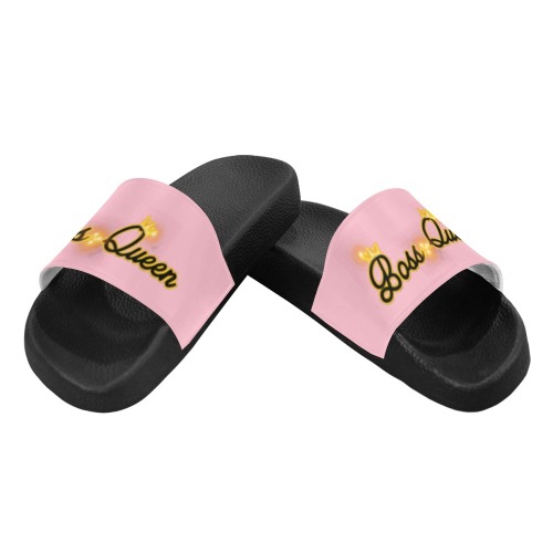 Boss Queen Drip Slides Pink Women's Slide Sandals (Model 057)