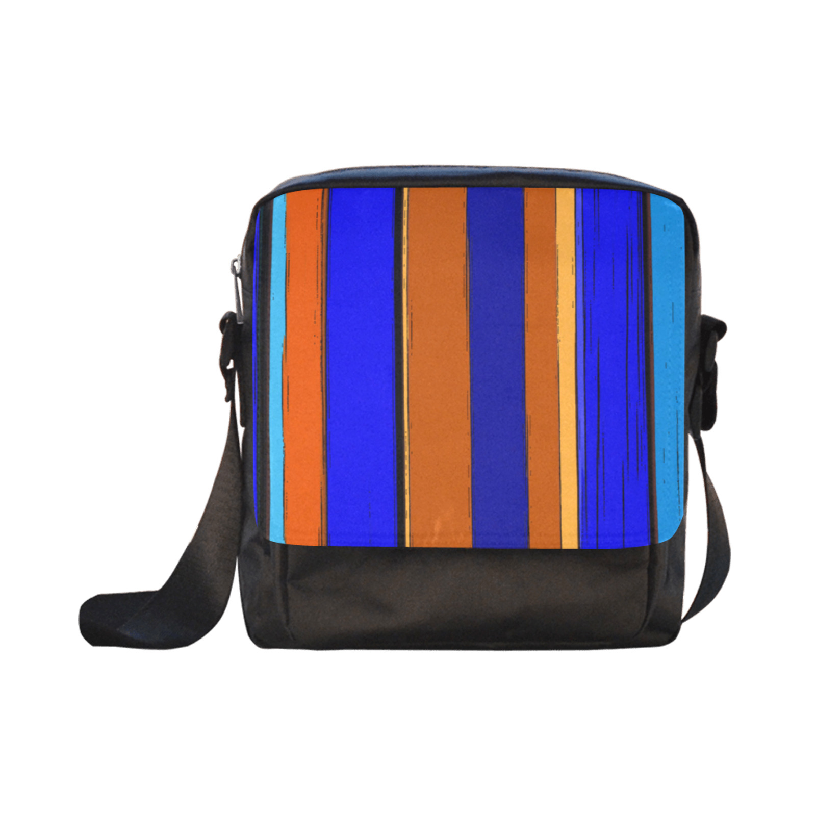 Abstract Blue And Orange 930 Crossbody Nylon Bags (Model 1633)