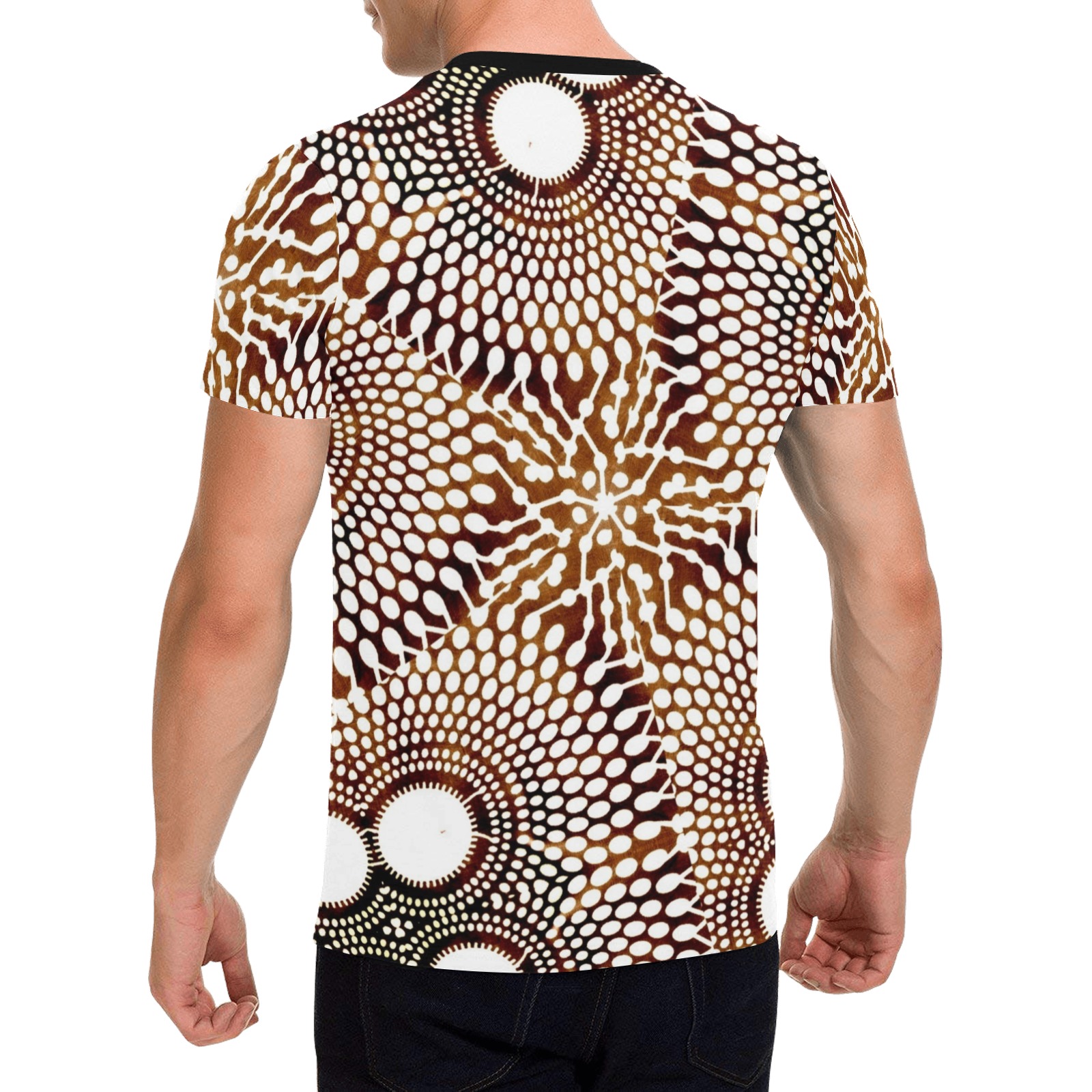 AFRICAN PRINT PATTERN 4 Men's All Over Print T-Shirt with Chest Pocket (Model T56)