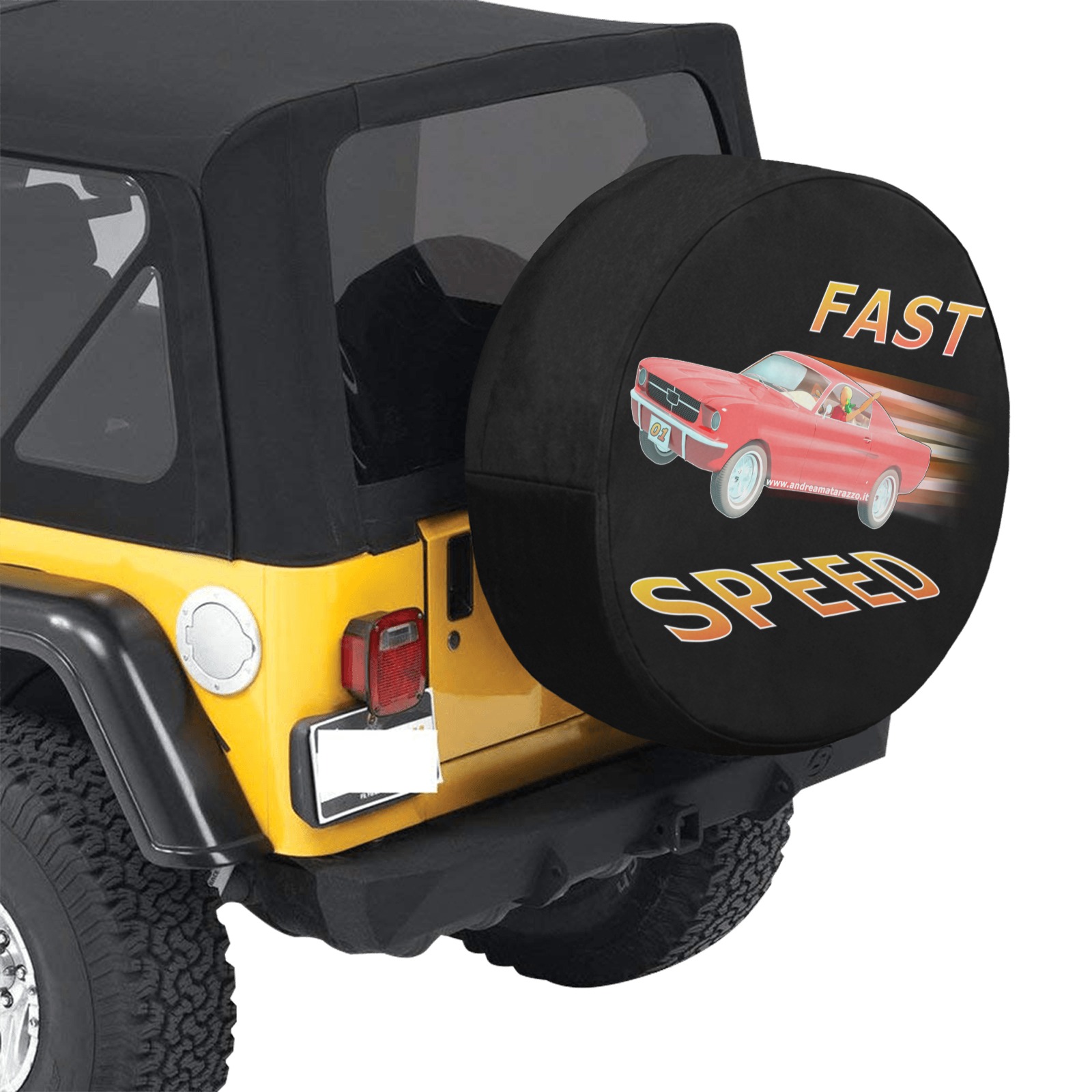 Fast and Speed 01 34 Inch Spare Tire Cover