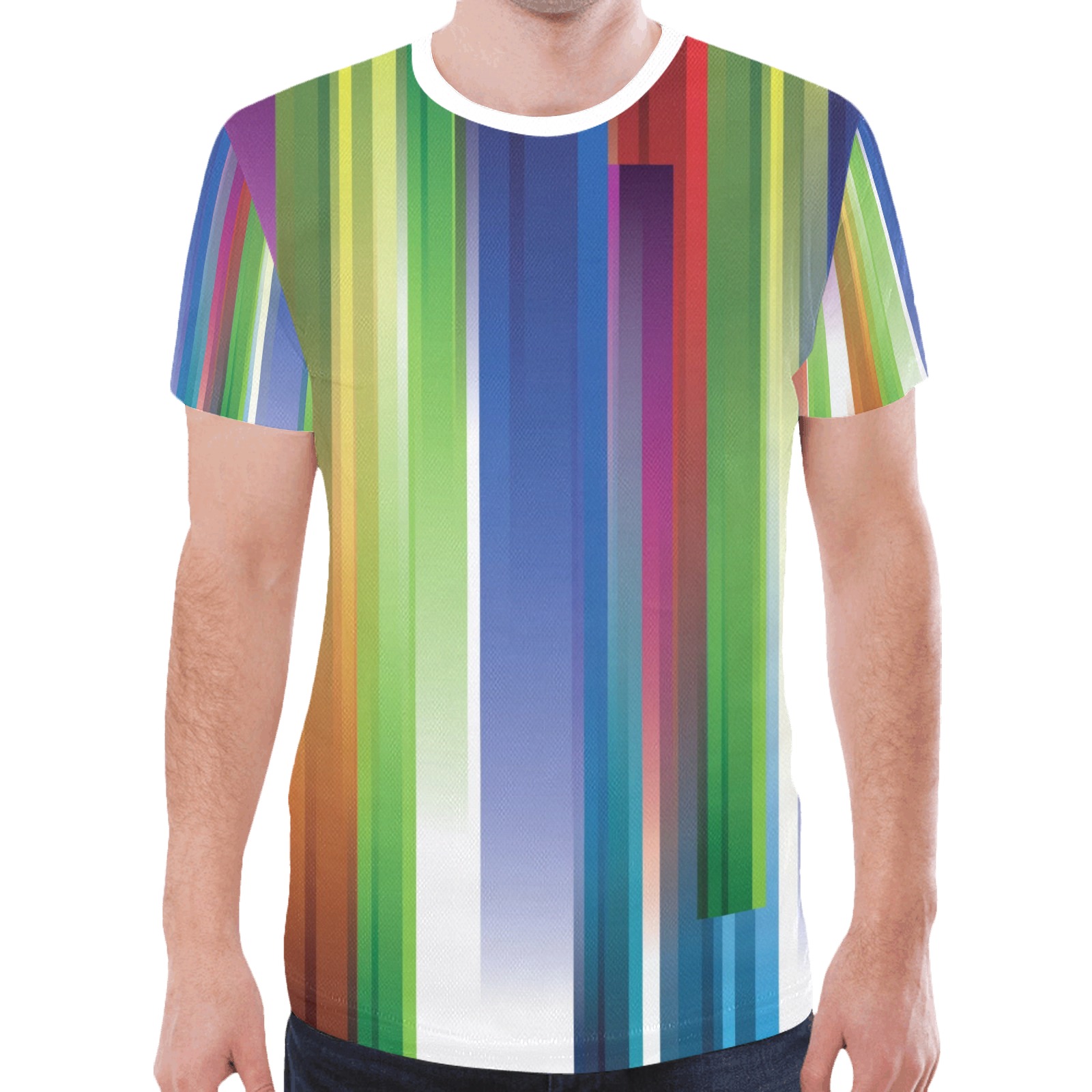Abstract New All Over Print T-shirt for Men (Model T45)