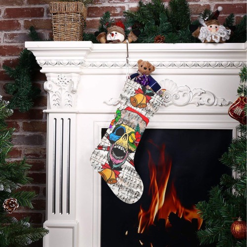 Christmas Skull by Nico Bielow Christmas Stocking