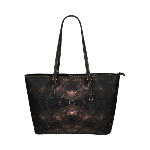 Earth's3rdEye Leather Tote Bag/Small (Model 1651)