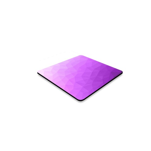 Purple gradient geometric mesh pattern Square Coaster