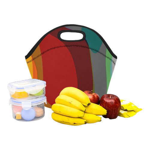 Colorful Abstract 118 Neoprene Lunch Bag/Small (Model 1669)