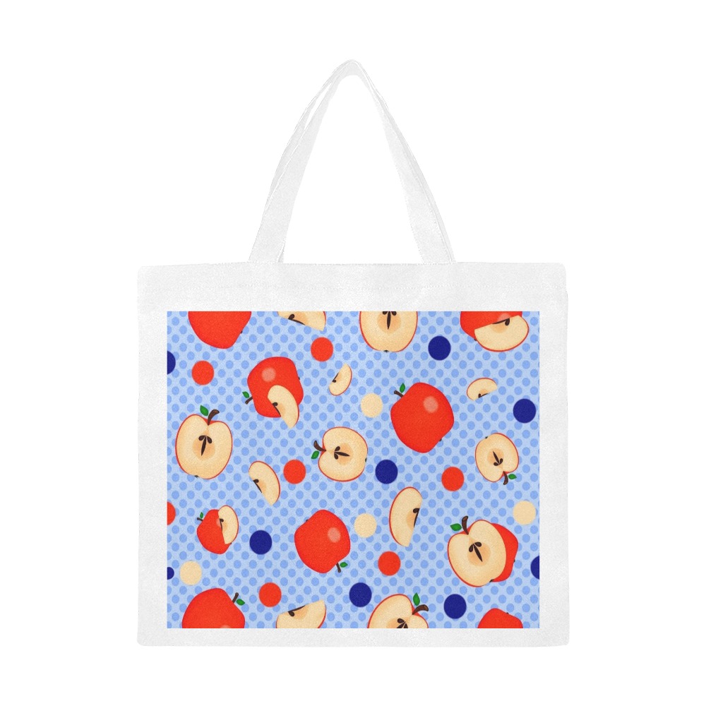 Apple a day Canvas Tote Bag/Large (Model 1702)
