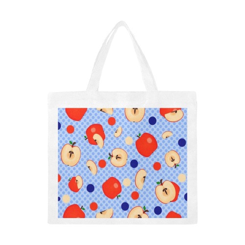 Apple a day Canvas Tote Bag/Large (Model 1702)