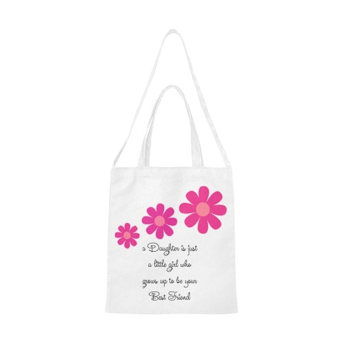 A little girl is just a Best Friend waiting to happen. Canvas Tote Bag/Medium (Model 1701)
