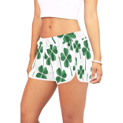Clover Women's All Over Print Relaxed Shorts (Model L19)