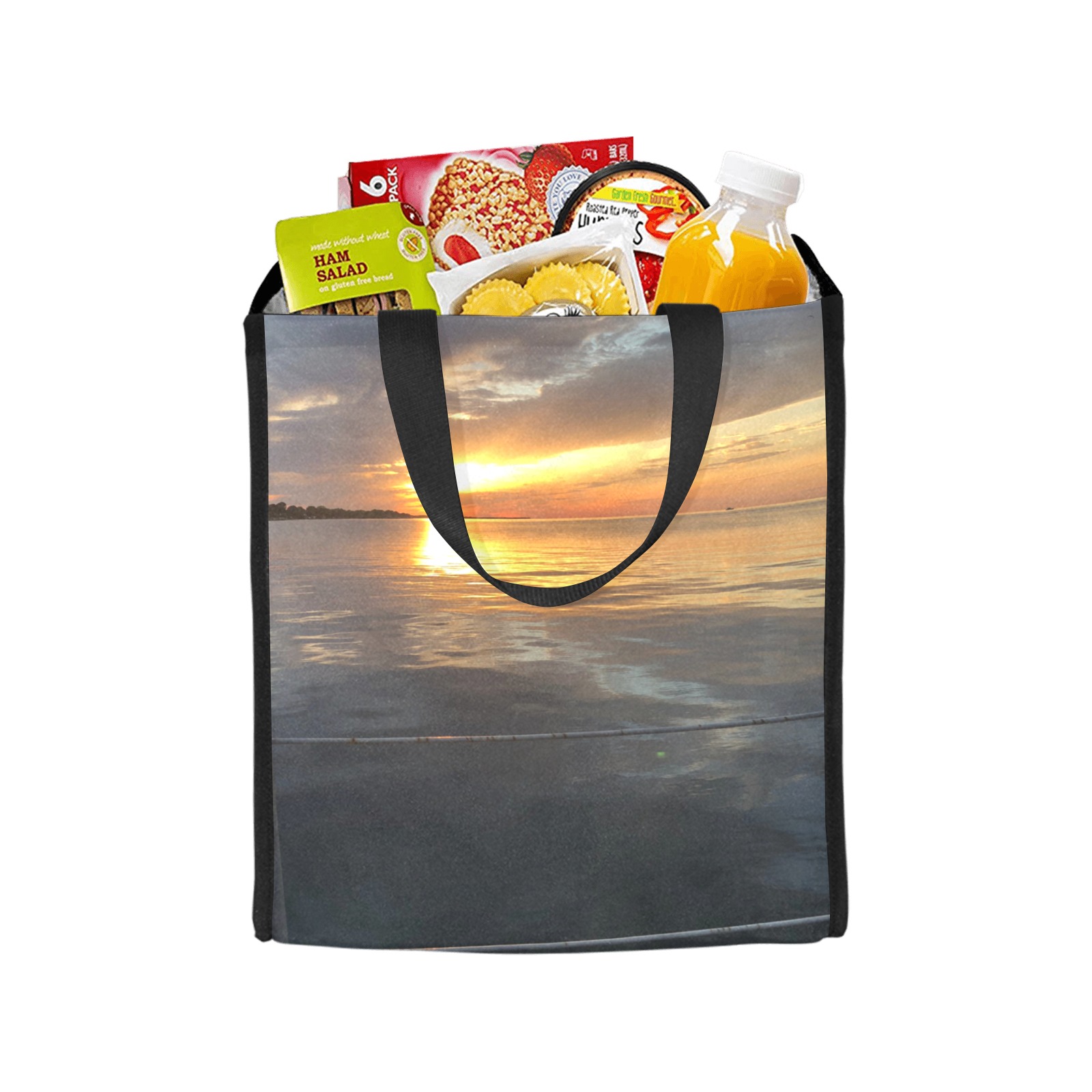 Pier Sunset Collection Picnic Tote Bag (Model 1717)