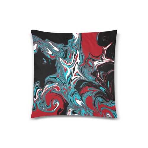 Dark Wave of Colors Custom Zippered Pillow Case 18"x18"(Twin Sides)