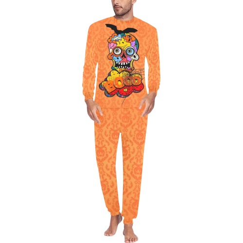 Halloween Pop Art by Nico Bielow Men's All Over Print Pajama Set with Custom Cuff