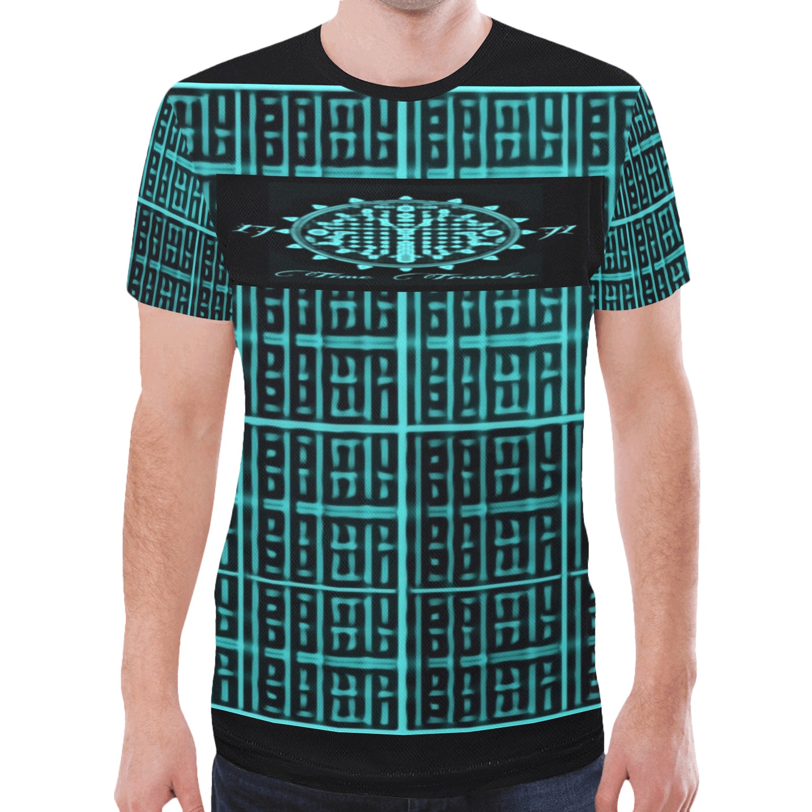 Clock Maze New All Over Print T-shirt for Men (Model T45)